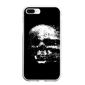 Чехол для iPhone 7Plus/8 Plus матовый с принтом Skulls glitch в Санкт-Петербурге, Силикон | Область печати: задняя сторона чехла, без боковых панелей | dark | fashion | glitch | hype | skull | глитч | мода | тёмный | хайп | череп