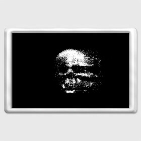 Магнит 45*70 с принтом Skulls glitch в Санкт-Петербурге, Пластик | Размер: 78*52 мм; Размер печати: 70*45 | dark | fashion | glitch | hype | skull | глитч | мода | тёмный | хайп | череп