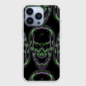 Чехол для iPhone 13 Pro с принтом Skulls vanguard pattern 2077 в Санкт-Петербурге,  |  | fashion | hype | neon | pattern | skull | vanguard | авангард | неон | узор | хайп | череп