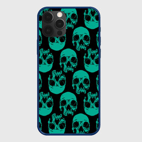 Чехол для iPhone 12 Pro Max с принтом Узор из зелёных черепков в Санкт-Петербурге, Силикон |  | Тематика изображения на принте: fashion | hype | pattern | skull | мода | узор | хайп | череп
