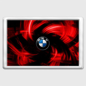Магнит 45*70 с принтом BMW RED BEAST в Санкт-Петербурге, Пластик | Размер: 78*52 мм; Размер печати: 70*45 | autosport | bmw | motorsport | авто | автоспорт | бмв | в тренде | красный | машина | подарок | популярое | рекомендации | спорт