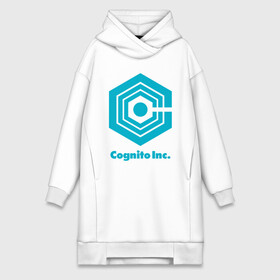 Платье-худи хлопок с принтом Корпорация Заговор Cognito Inc в Санкт-Петербурге,  |  | cognito inc | inside job | shadow government | когнито | корпорация заговор | мультфильм | рейган ридли | теневое правительство | теории заговора