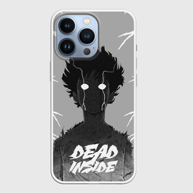 Чехол для iPhone 13 Pro с принтом DEAD INSIDE (Mob psycho) в Санкт-Петербурге,  |  | dead inside | mob psycho | аниме | ветки | персонаж | рисунок