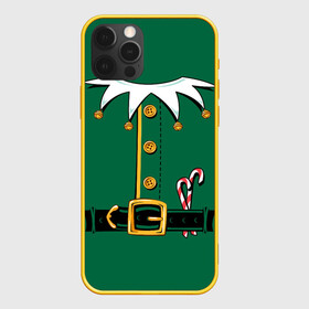 Чехол для iPhone 12 Pro с принтом Christmas Elf Outfit в Санкт-Петербурге, силикон | область печати: задняя сторона чехла, без боковых панелей | Тематика изображения на принте: christmas | claus | clothes | deer | elf | frost | helpers | new | north | outfit | pole | santa | year | год | дед | клаус | мороз | новый | одежда | олени | полюс | помощники | рождественский | рождество | санта | санты | северный | эльф