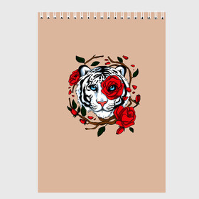 Скетчбук с принтом White Tiger Symbol в Санкт-Петербурге, 100% бумага
 | 48 листов, плотность листов — 100 г/м2, плотность картонной обложки — 250 г/м2. Листы скреплены сверху удобной пружинной спиралью | Тематика изображения на принте: blue | christmas | eyes | face | flowers | glow | muzzle | new | rose | snow | symbol | tiger | tulip | white | winter | year | белый | глаза | год | года | зима | лицо | нового | новый | рождество | свечение | символ | синее | тигр | тигра