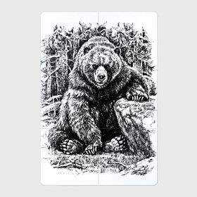 Магнитный плакат 2Х3 с принтом Истинный хозяин Русского леса в Санкт-Петербурге, Полимерный материал с магнитным слоем | 6 деталей размером 9*9 см | bear | courage | fearlessness | force | forest | muzzle | paws | power | russia | stone | бесстрашие | камень | лапы | лес | медведь | мощь | мужество | отвага | россия | сила