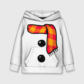Детская толстовка 3D с принтом Snowman Outfit в Санкт-Петербурге, 100% полиэстер | двухслойный капюшон со шнурком для регулировки, мягкие манжеты на рукавах и по низу толстовки, спереди карман-кенгуру с мягким внутренним слоем | attributes | buttons | christmas | new | scarf | snow | snowman | snowy | woman | year | атрибутика | баба | год | новый | пуговица | пуговицы | рождество | снег | снеговик | снежная | шарф