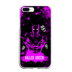 Чехол для iPhone 7Plus/8 Plus матовый с принтом JOJO   KILLER QUEEN   КОРОЛЕВА УБИЙЦА   АРТ в Санкт-Петербурге, Силикон | Область печати: задняя сторона чехла, без боковых панелей | Тематика изображения на принте: adventure | jojo | jojos bizarre | jojos bizarre adventure | killer queen | pattern | yare yare daze | аниме | брызги | джоджо | манга | розовый | узор | яре яре дазе