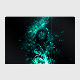 Магнитный плакат 3Х2 с принтом Korvo green в Санкт-Петербурге, Полимерный материал с магнитным слоем | 6 деталей размером 9*9 см | dishonored | disonord | game | games | дисонорд | игра | игры