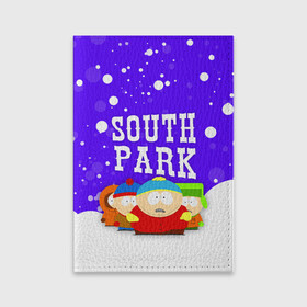 Обложка для паспорта матовая кожа с принтом SOUTH PARK   ЮЖНЫЙ ПАРК в Санкт-Петербурге, натуральная матовая кожа | размер 19,3 х 13,7 см; прозрачные пластиковые крепления | Тематика изображения на принте: eric cartman | park | south | south park | кайл | картман | картмен | кени | кеннет | кенни | они убили кени | парк | саус парк | сволочи | стэнли | эрик | южный | южный парк