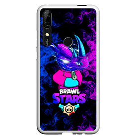 Чехол для Honor P Smart Z с принтом Brawl Stars Леон Носорог 2022 в Санкт-Петербурге, Силикон | Область печати: задняя сторона чехла, без боковых панелей | бравл старс | игра | леон | неон | носорог | скин