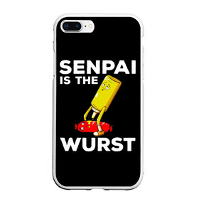 Чехол для iPhone 7Plus/8 Plus матовый с принтом SENPAI IS THE WURST сосиска и горчичка в Санкт-Петербурге, Силикон | Область печати: задняя сторона чехла, без боковых панелей | ahegao | anime | kawai | kowai | manga | oppai | otaku | sempai | senpai | sugoi | waifu | yandere | аниме | ахегао | вайфу | ковай | манга | отаку | семпай | сенпай | тренд