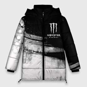 Женская зимняя куртка Oversize с принтом Monster Energy марка напитка в Санкт-Петербурге, верх — 100% полиэстер; подкладка — 100% полиэстер; утеплитель — 100% полиэстер | длина ниже бедра, силуэт Оверсайз. Есть воротник-стойка, отстегивающийся капюшон и ветрозащитная планка. 

Боковые карманы с листочкой на кнопках и внутренний карман на молнии | monster energy | sport | логтип | марка | марка энергетических напитков | монстр энерджи | спорт | энергетический напиток