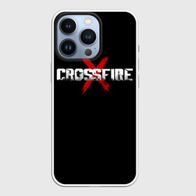 Чехол для iPhone 13 Pro с принтом CROSSFIREX LOGO ORIGINAL GAME в Санкт-Петербурге,  |  | counter srtike | cross fire | cross fire x | crossfire | crossfirex | cs | cs go | игра | кросс файр | кросс файр х | кроссфайр