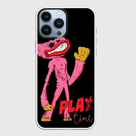Чехол для iPhone 13 Pro Max с принтом Розовый Хагги Poppy Playtime в Санкт-Петербурге,  |  | huggy wuggy | pink | игра | игрушка | хоррор