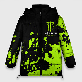 Женская зимняя куртка Oversize с принтом Monster Energy green в Санкт-Петербурге, верх — 100% полиэстер; подкладка — 100% полиэстер; утеплитель — 100% полиэстер | длина ниже бедра, силуэт Оверсайз. Есть воротник-стойка, отстегивающийся капюшон и ветрозащитная планка. 

Боковые карманы с листочкой на кнопках и внутренний карман на молнии | monster energy | sport | логтип | марка | марка энергетических напитков | монстр энерджи | спорт | энергетический напиток