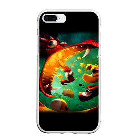 Чехол для iPhone 7Plus/8 Plus матовый с принтом Rayman Legend в Санкт-Петербурге, Силикон | Область печати: задняя сторона чехла, без боковых панелей | аркада | дракон | игра | кулак | рейман