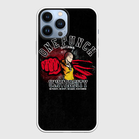 Чехол для iPhone 13 Pro Max с принтом One Punch University Saitama в Санкт-Петербурге,  |  | hagemanto | one punch man | one punchman | onepunchman | saitama | sensei | аниме | ван панч мен | ванпанчмен | лысый плащ | манга | сайтама | сильнейший человек | учитель | человек одинудар | человек одного удара