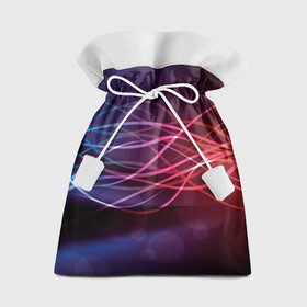 Подарочный 3D мешок с принтом Лучи света Spectrum в Санкт-Петербурге, 100% полиэстер | Размер: 29*39 см | абстрактные | волна | волна света | излучение | киберпанк | лучи | лучи света | неон | неоновые принты | призма | радуга | рисунок | свет | спектр цветов