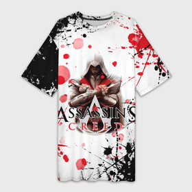 Платье-футболка 3D с принтом [Assassin s creed]  Убийца в Санкт-Петербурге,  |  | slayer | valhalla | асасин | ассасин крид | ассасин крид вальгалла | ассассин | вальгалла | тамплиеры