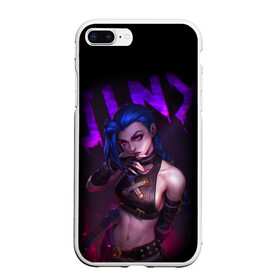 Чехол для iPhone 7Plus/8 Plus матовый с принтом JINX ARCANE НАДПИСЬ | LEAGUE OF LEGENDS в Санкт-Петербурге, Силикон | Область печати: задняя сторона чехла, без боковых панелей | Тематика изображения на принте: akali | arcane | fan | fan art | hero | jinx | kda | kda mas | league of legends | lol | moba | акали | аркейн | герой | джинкс | кда | лига легенд | лол | моба