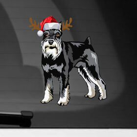 Наклейка на автомобиль с принтом New Year - Dog в Санкт-Петербурге, ПВХ |  | 2022 | christmas | claus | dog | new year | santa | snow | tiger | winter | год тигра | дед мороз | елка | животные | зима | мороз | новый год | олень | пёс | подарок | праздник | рождество | санта клаус | снег | снеговик | снегурочка