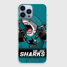 Чехол для iPhone 13 Pro Max с принтом San Jose Sharks, Сан Хосе Шаркс в Санкт-Петербурге,  |  | Тематика изображения на принте: hockey | nhl | san jose | san jose sharks | sharks | usa | акула | маскот | нхл | сан хосе | санхосе | санхосе шаркс | спорт | сша | хоккей | шайба | шаркс