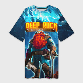 Платье-футболка 3D с принтом Deep Rock Galactic  Scout в Санкт-Петербурге,  |  | collier | deep rock galactic | drg | dwarf | gnome | miner | pitman | scout | гном | дип рок галактик | добыча минералов | космические шахтеры | разведчик | шахтеры