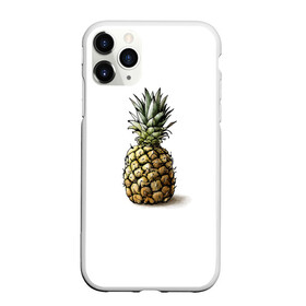 Чехол для iPhone 11 Pro матовый с принтом Pineapple watercolor в Санкт-Петербурге, Силикон |  | pineapple | ананас | графика | еда | рисунок | фрукт