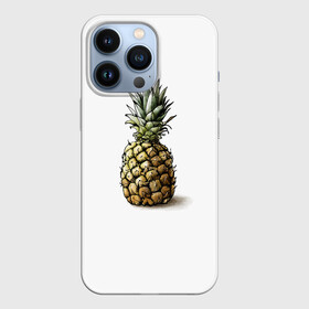 Чехол для iPhone 13 Pro с принтом Pineapple watercolor в Санкт-Петербурге,  |  | pineapple | ананас | графика | еда | рисунок | фрукт
