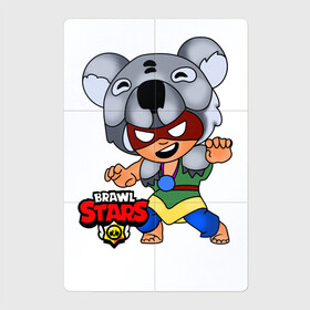 Магнитный плакат 2Х3 с принтом Koala Nita из Brawl Stars в Санкт-Петербурге, Полимерный материал с магнитным слоем | 6 деталей размером 9*9 см | brawl stars | games | koala | nita | бравл старс | игры | коала | нита | персонажи