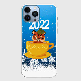 Чехол для iPhone 13 Pro Max с принтом Тигр в кружке (Новый год 2022) в Санкт-Петербурге,  |  | 2022 | год тигра | новый год | новый год 2022 | символ года | тигр | тигренок | тигрица | тигры