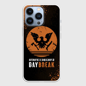 Чехол для iPhone 13 Pro с принтом Day Break | State of Decay 2 в Санкт-Петербурге,  |  | day break | daybreak | logo | state of decay | survival horror | undead labs | загнивающий штат | зомби апокалипсис | лого | логотип | стадия разложения | стейт оф декай | эмблема