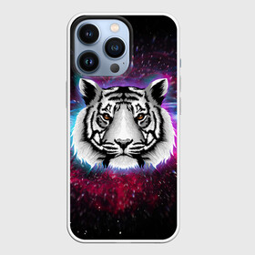 Чехол для iPhone 13 Pro с принтом ТИГР В НЕОНОВОМ КОСМОСЕ   NEON TIGER GALAXY в Санкт-Петербурге,  |  | 2022 | beast | merry christmas | new year | red bow | santa hat | snow | tiger | winter | winter is coming | year of the tiger | год тигра | дед мороз | животные | звери | зверь | зима | зима 2022 | зима близко | новог | новогодни