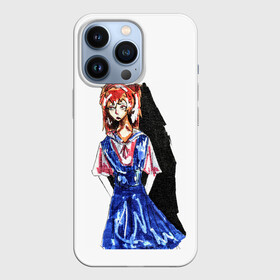 Чехол для iPhone 13 Pro с принтом Аска красками в Санкт-Петербурге,  |  | аниме | арт | аска | аска лэнгли сорью | ева 02 | евангелион