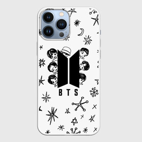 Чехол для iPhone 13 Pro Max с принтом ЛОГОТИП БТС | LOGO BTS в Санкт-Петербурге,  |  | bangtan | beyond | boys | boysband | bts | hiphop | korea | kpop | music | popart | scene | бтс | ви | джонгук | как у всех | корея | музыка | сюга | хипхоп | хочу | чимин | чин