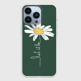 Чехол для iPhone 13 Pro с принтом let it be   будь как будет в Санкт-Петербурге,  |  | chamomile | flower | let it be | white petals | wildflower | белые лепестки | будь как будет | полевой цветок | ромашка | цветок
