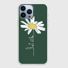 Чехол для iPhone 13 Pro Max с принтом let it be   будь как будет в Санкт-Петербурге,  |  | chamomile | flower | let it be | white petals | wildflower | белые лепестки | будь как будет | полевой цветок | ромашка | цветок