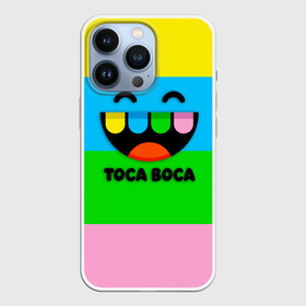 Чехол для iPhone 13 Pro с принтом Toca Boca Logo | Тока Бока в Санкт-Петербурге,  |  | logo | toca boca | детская игра | игра | лого | логотип | персонажи | прикоснуться ко рту | тока бока