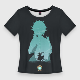 Женская футболка 3D Slim с принтом КАЭДЭХАРА КАЗУХА ГЕНШИН ИМПАКТ в Санкт-Петербурге,  |  | anime | genshin impact | аниме | геншен импакт | геншин импакт | геншин эмпакт | геншинимпакт | игры | кадзуха | казуха | персонажи