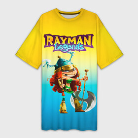 Платье-футболка 3D с принтом Rayman Legends Barbara в Санкт-Петербурге,  |  | barbara | rayman legends | барбара | легенды раймана | легенды раймонда | легенды реймана | райман легендс | рейман легендс