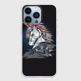Чехол для iPhone 13 Pro с принтом ЕдиноРожец в Санкт-Петербурге,  |  | Тематика изображения на принте: брутал | единорог | лошадь | пони | шипы