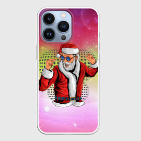 Чехол для iPhone 13 Pro с принтом Disco Santa | 2022 в Санкт-Петербурге,  |  | 2022 | christmas | frost | new year | santa claus | дед мороз | дедушка мороз | диско | диско санта | мороз | наступающий год | новогодний | новый год | рождественский | рождество | рождество христово | с новым годом