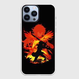 Чехол для iPhone 13 Pro Max с принтом DILUC FIRE GENSHIN IMPACT (НА СПИНЕ) в Санкт-Петербурге,  |  | anime | diluc | genshin impact | аниме | геншен импакт | геншин импакт | геншин эмпакт | геншинимпакт | дилюк | игры | персонажи