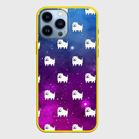 Чехол для iPhone 13 Pro Max с принтом UNDERTALE DOGS PATTERN SPACE в Санкт-Петербурге,  |  | asriel dreemurr | chara | dog | frisk | galaxy | gaster blaster | heart | neon | sans | space | undertale | азриэль дримурр | андертейл | галактика | гастер | космос | меттатон | неон | санс | сердце | собака | фриск | чара