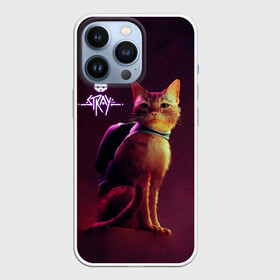 Чехол для iPhone 13 Pro с принтом Stray   Блуждающий кот в Санкт-Петербурге,  |  | stray | блуждающий кот | бродить | игра про кота | потерявшийся кот | стрей | стрэй