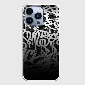 Чехол для iPhone 13 Pro с принтом GRAFFITI WHITE TAGS   ГРАФФИТИ в Санкт-Петербурге,  |  | gradient | graffiti | tags | градиент | граффити | каллиграфия | надписи | теги | тегинг | узор