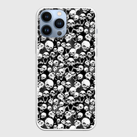 Чехол для iPhone 13 Pro Max с принтом Screaming skulls  web в Санкт-Петербурге,  |  | bats | bones | screaming | screaming skulls | skull | web | кости | кричат | кричащие черепа | летучая мышь | паутина | черепа