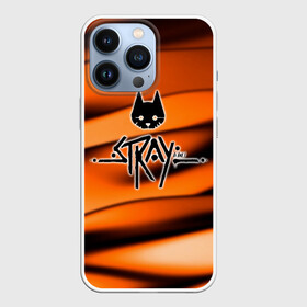 Чехол для iPhone 13 Pro с принтом Stray   Логотип в Санкт-Петербурге,  |  | stray | блуждающий кот | бродить | игра про кота | потерявшийся кот | стрей | стрэй