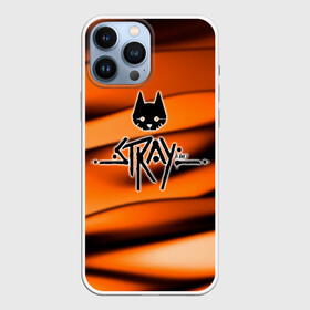 Чехол для iPhone 13 Pro Max с принтом Stray   Логотип в Санкт-Петербурге,  |  | stray | блуждающий кот | бродить | игра про кота | потерявшийся кот | стрей | стрэй